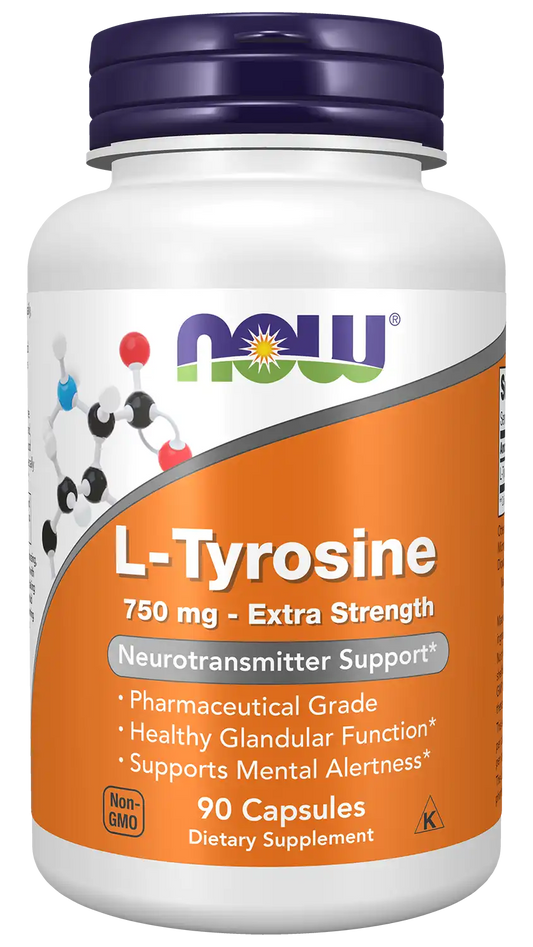 L-Tyrosine 750 mg, Extra Strength Capsules