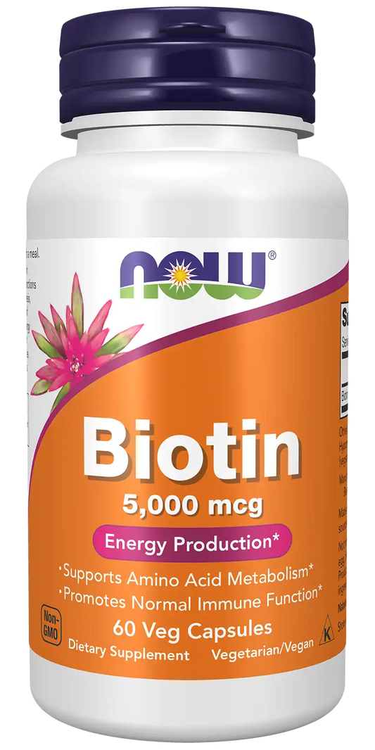 Biotin 5,000 mcg Veg Capsules