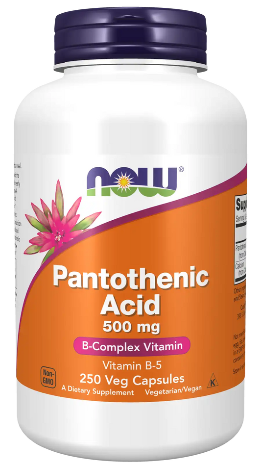 Pantothenic Acid 500 mg Veg Capsules