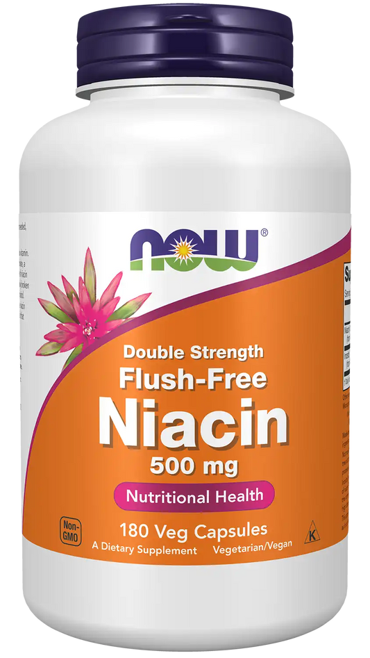 Niacin 500 mg, Double Strength Flush-Free Veg Capsules