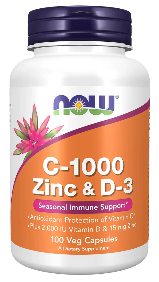 C-1000 Zinc & D-3 Veg Capsules