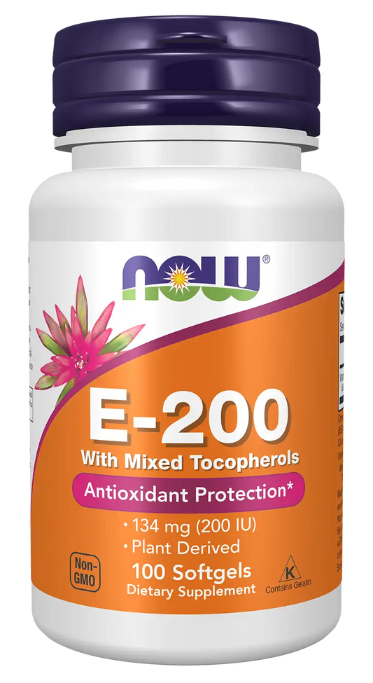 Vitamin E-200 With Mixed Tocopherols Softgels