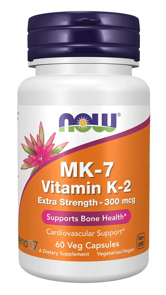 MK-7 Vitamin K-2, Extra Strength 300 mcg Veg Capsules