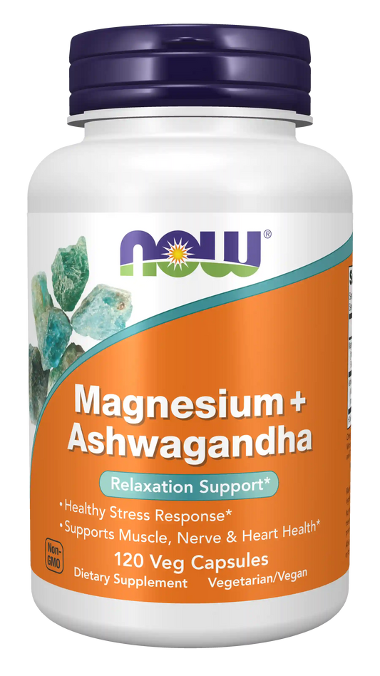 Magnesium + Ashwagandha Veg Capsules