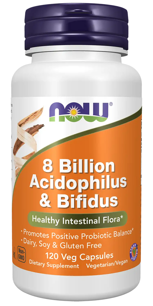 8 Billion Acidophilus & Bifidus Veg Capsules