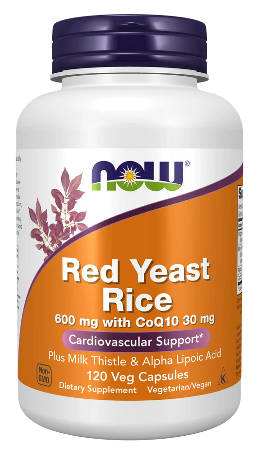 Red Yeast Rice 600 mg with CoQ10 30 mg Veg Capsules