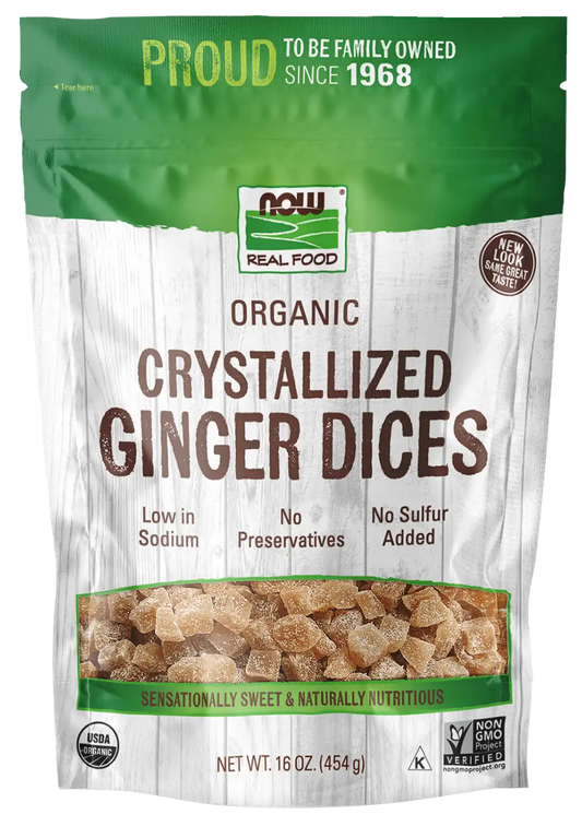 Ginger Dices, Crystallized & Organic