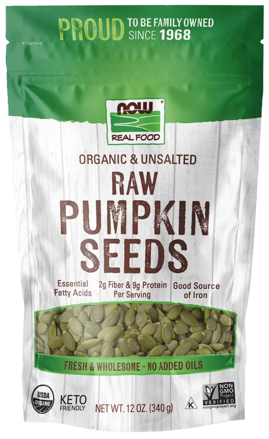 Pumpkin Seeds, Organic, Raw & Unsalted