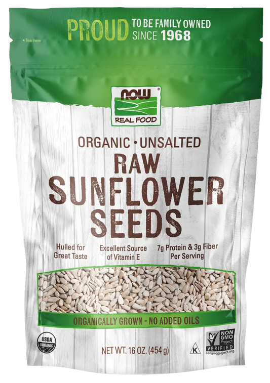 Sunflower Seeds, Organic, Raw & Unsalted
