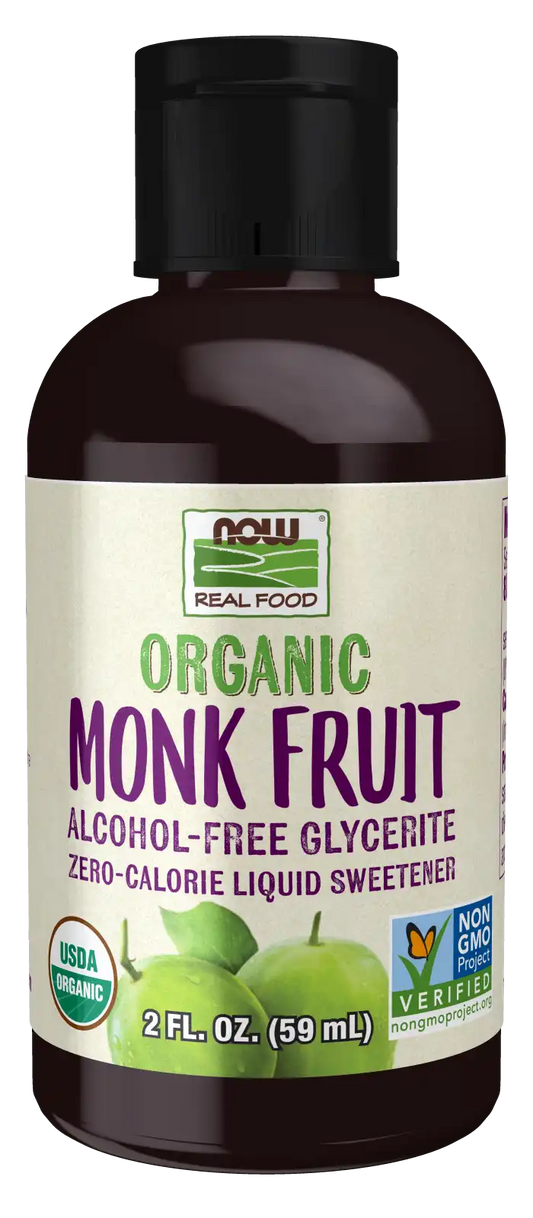 Monk Fruit Liquid, Organic Alcohol-Free Glycerite