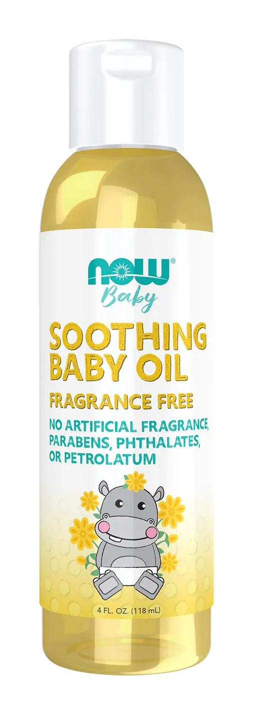 Soothing Baby Oil, Fragrance Free