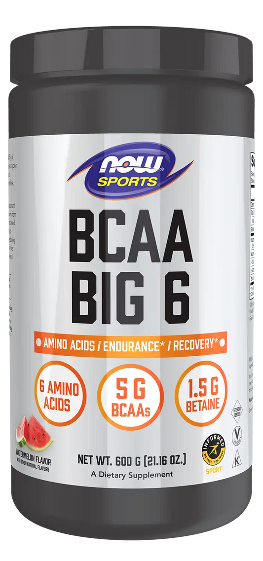 BCAA Big 6 Powder, Watermelon Flavor