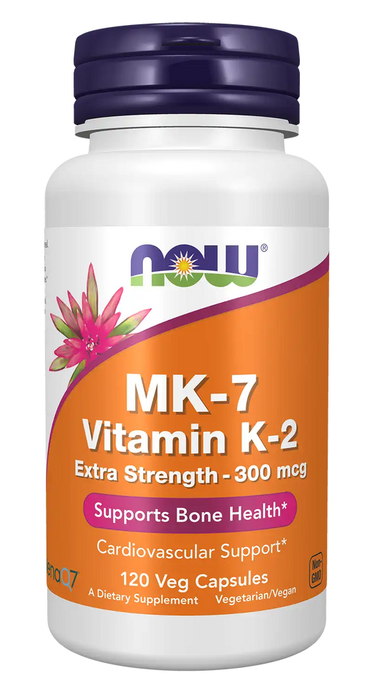 MK-7 Vitamin K-2, Extra Strength 300 mcg Veg Capsules