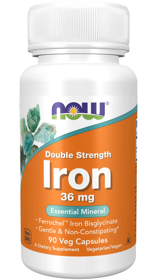 Iron 36 mg, Double Strength Veg Capsules