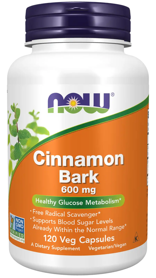 Cinnamon Bark 600 mg Veg Capsules