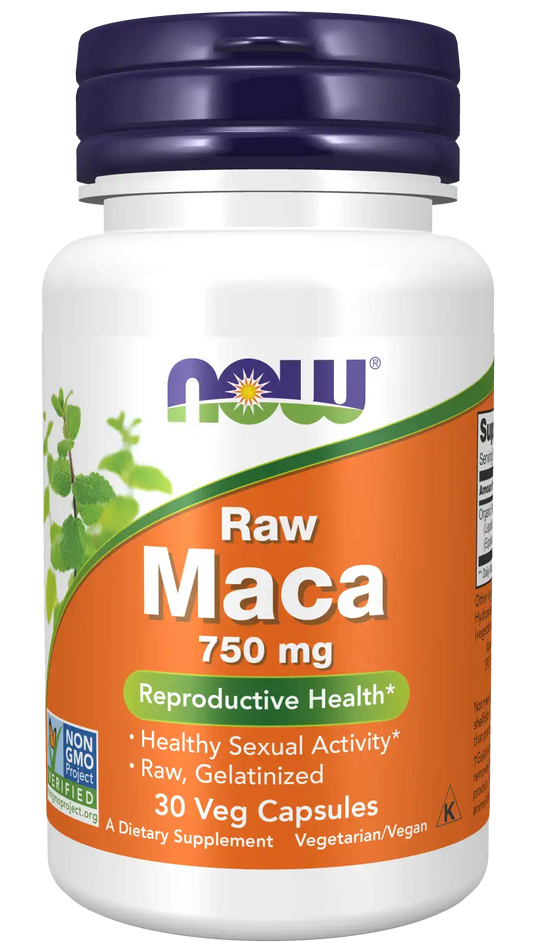 Maca 750 mg Raw Veg Capsules