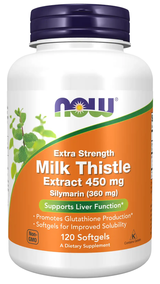 Milk Thistle Extract, Extra Strength 450 mg Softgels