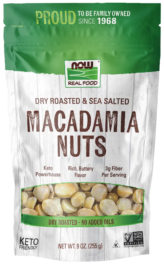 Macadamia Nuts, Dry Roasted & Sea Salted